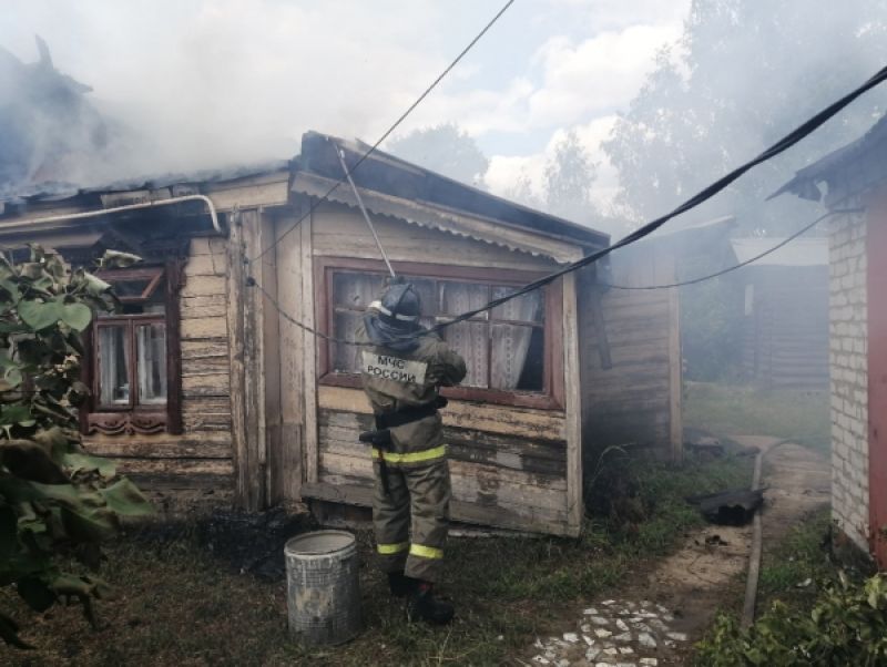 Во Владимирской области женщина едва не сгорела заживо
