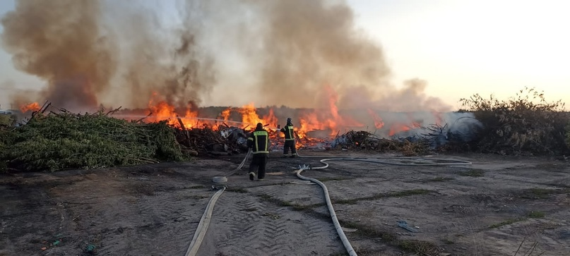 Во Владимирской области произошел крупный пожар на свалке