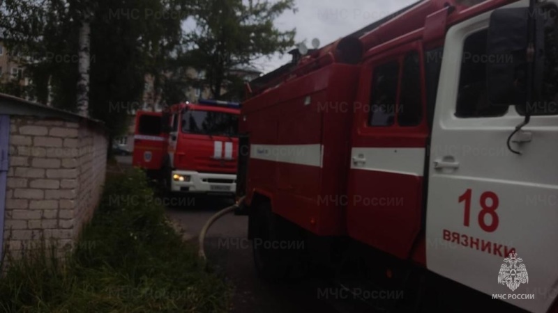 В Вязниках из горящего многоквартирного дома эвакуировали 5 человек
