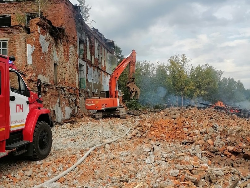 Во Владимирской области сгорела крупная свалка