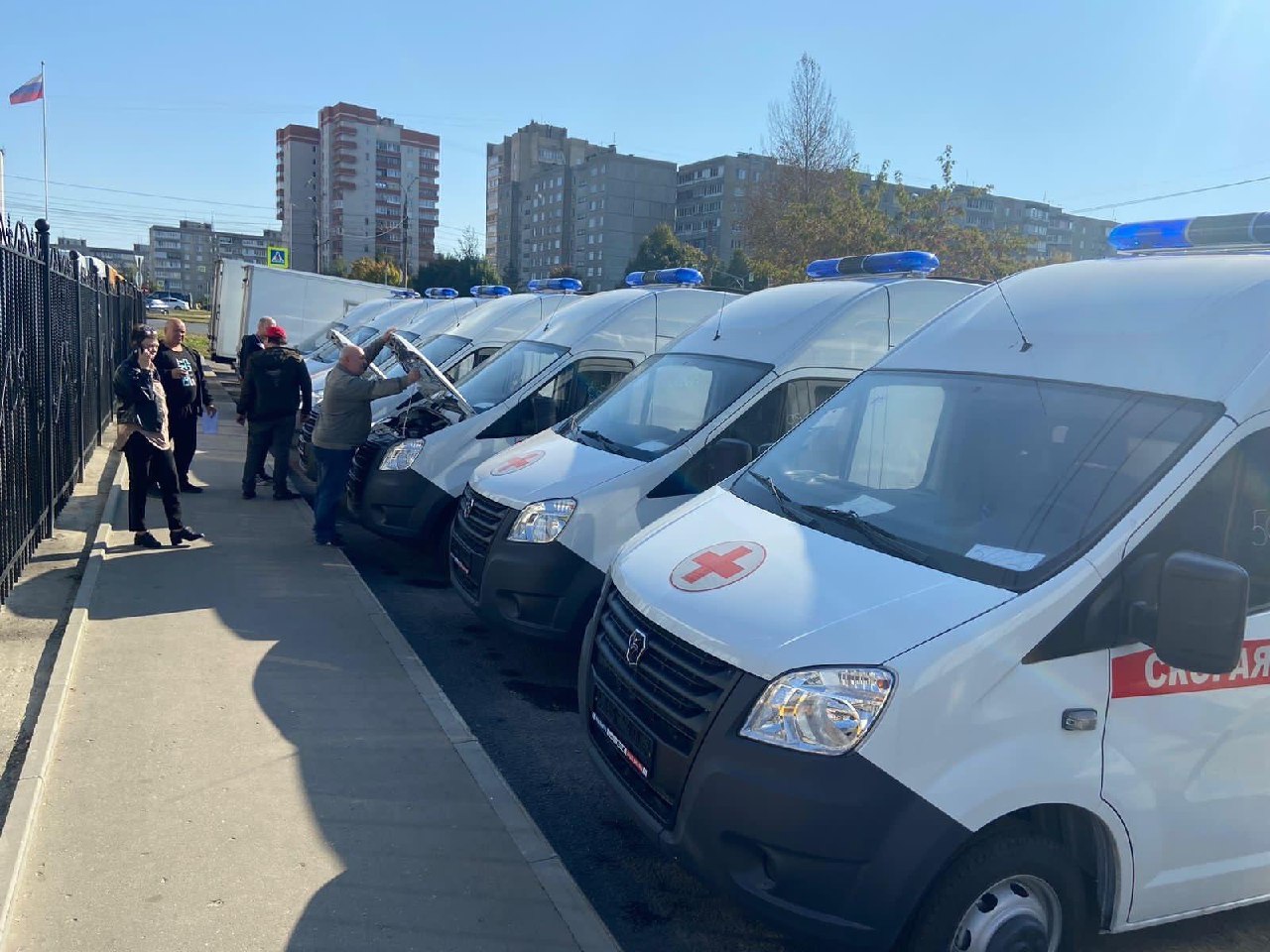 Во Владимир поступили 6 новых автомобилей скорой помощи