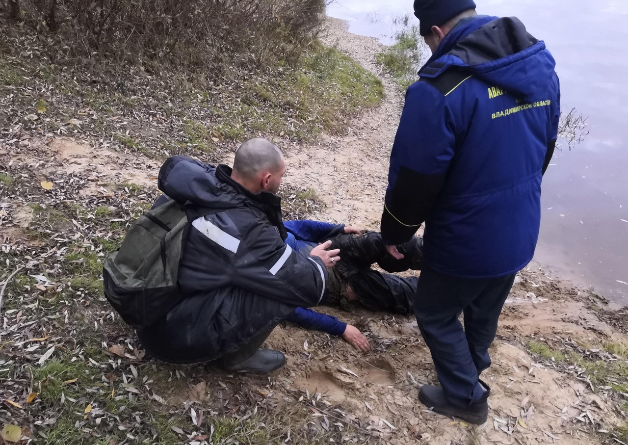 В Гороховецком районе из Клязьмы вытащили рыбака 
