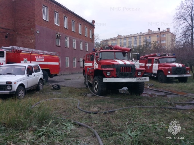 В Юрьев-Польском произошел пожар на ткацко-отделочной фабрике
