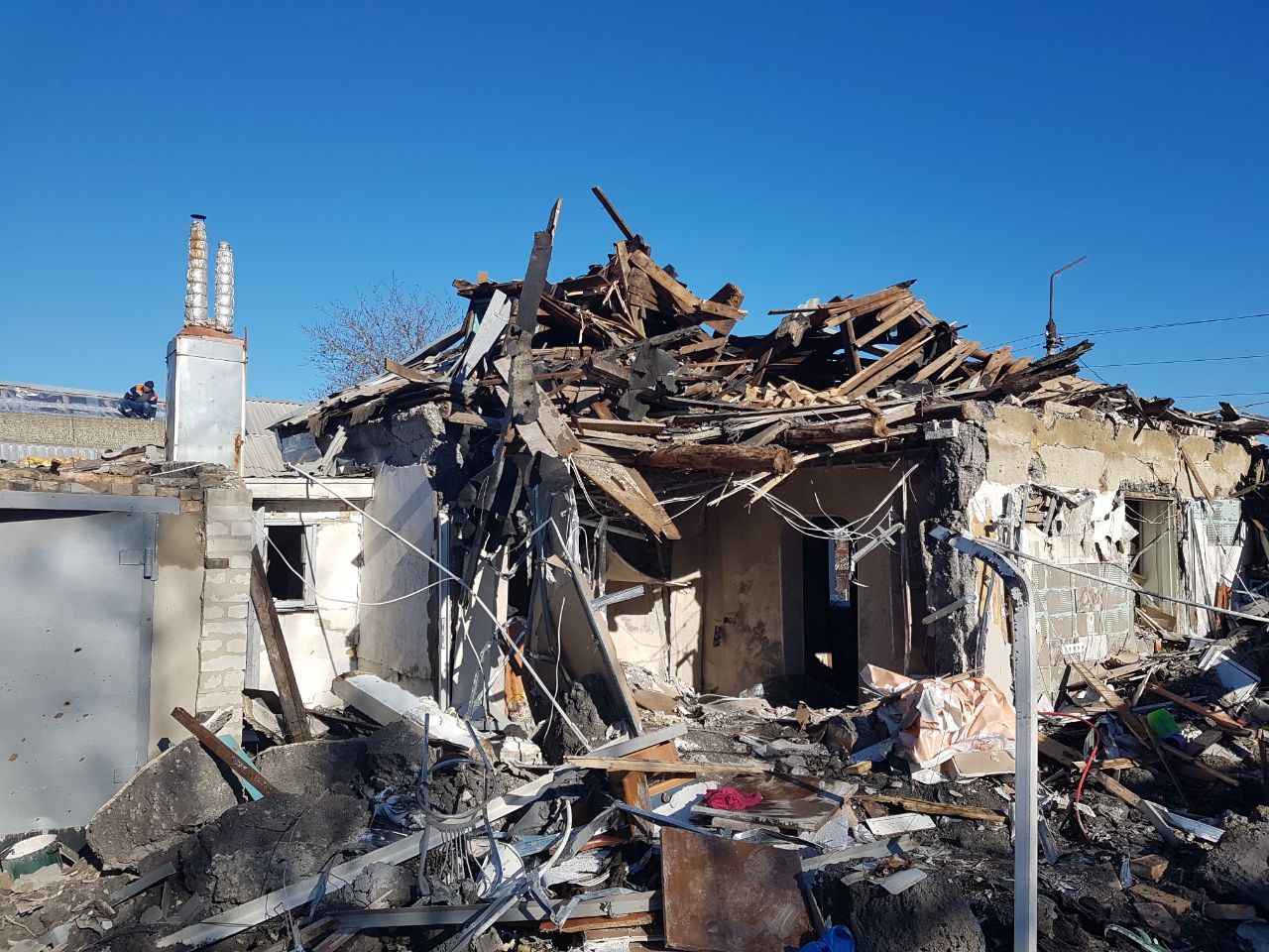 Владимирцы помогают подшефному Докучаевску ликвидировать последствия нового обстрела со стороны ВСУ