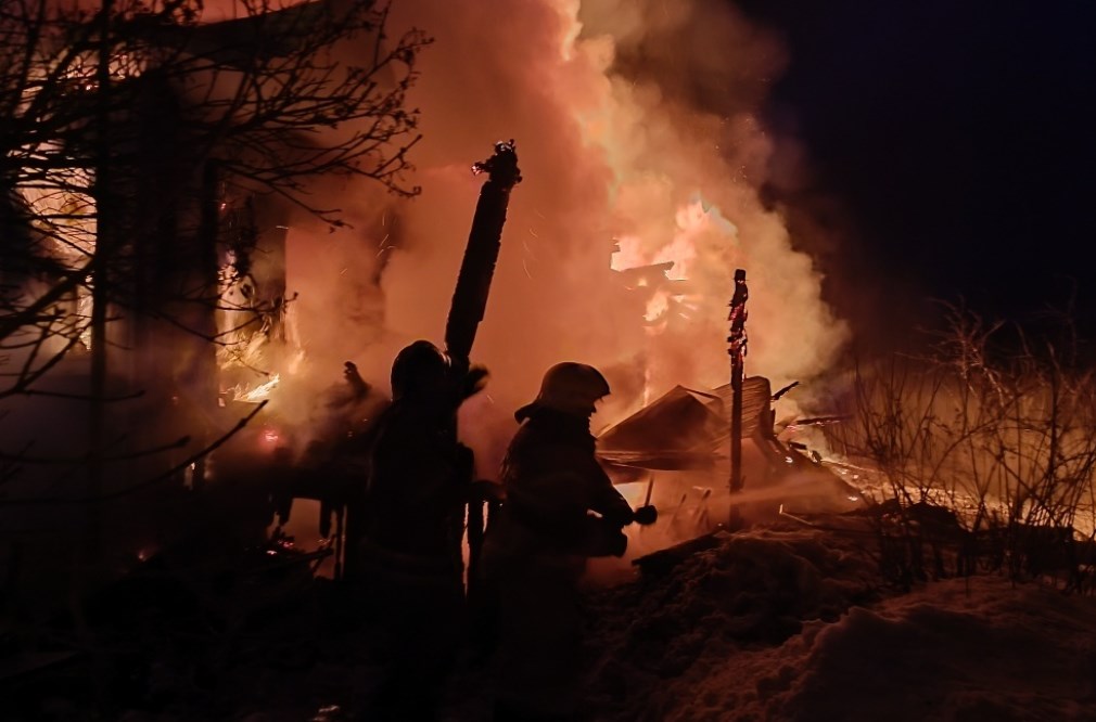 В Муроме снова произошел пожар в частном секторе на улице Калинина