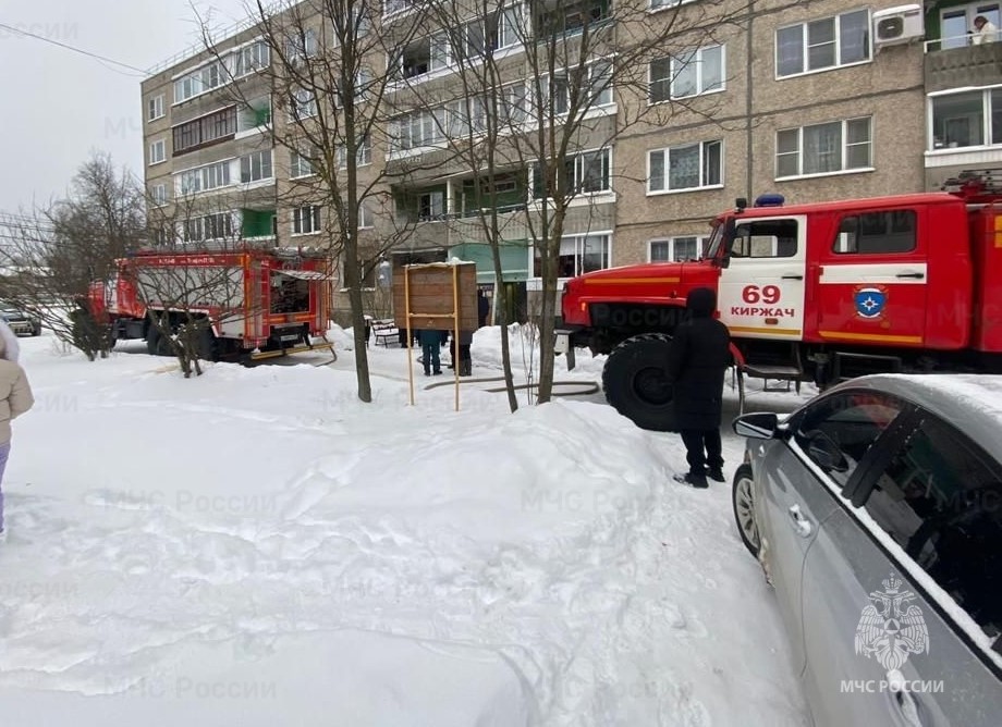 Детская шалость стала причиной серьезного пожара в Киржаче