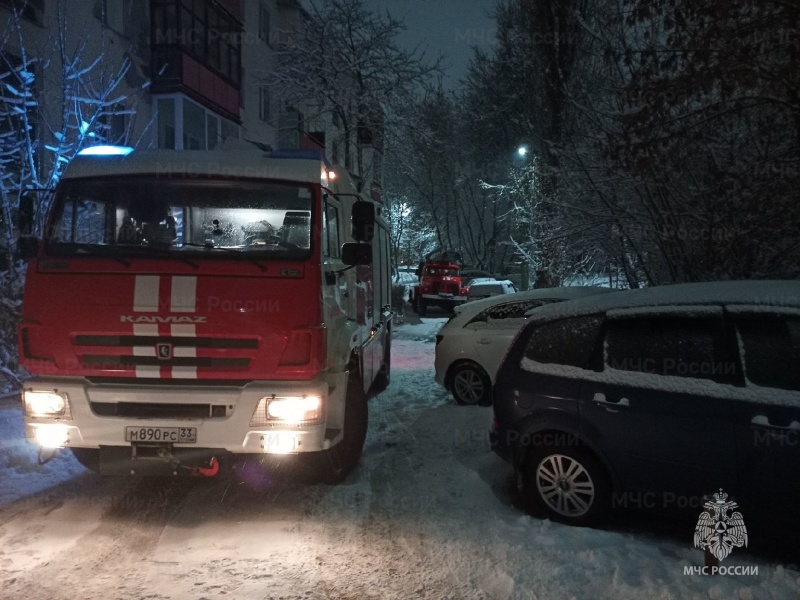 Во Владимире из горящего многоквартирного дома спасли 4 человек 