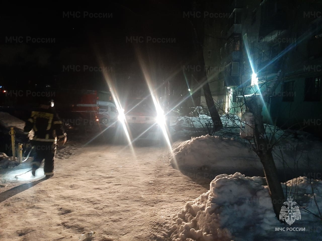 В Александрове за одну ночь загорелись два многоквартирных дома
