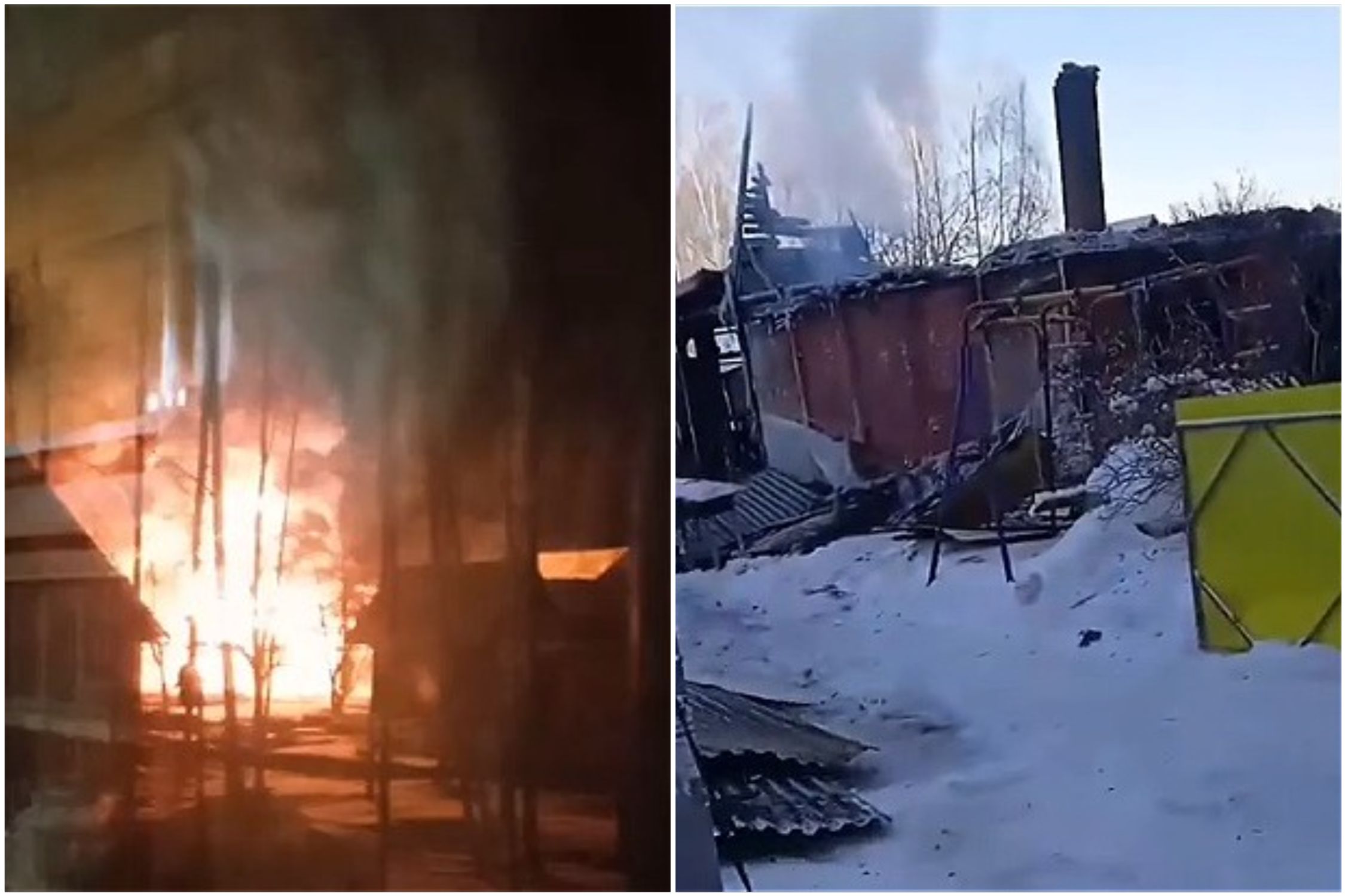 У многодетной семьи под Владимиром полностью сгорел дом