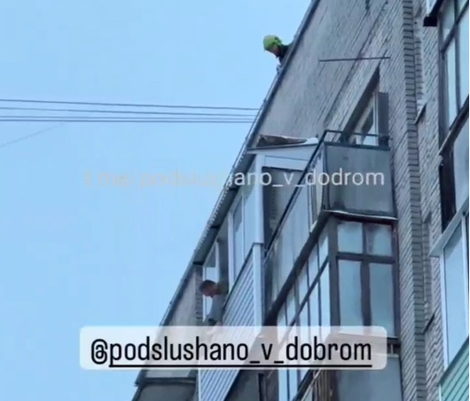 Во Владимире мужчину спасли от падения с 9 этажа