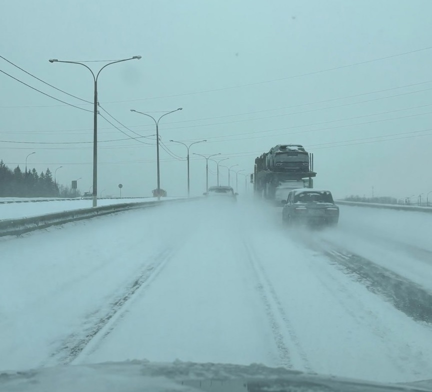 Со стороны Москвы во Владимирскую область идет снежный коллапс