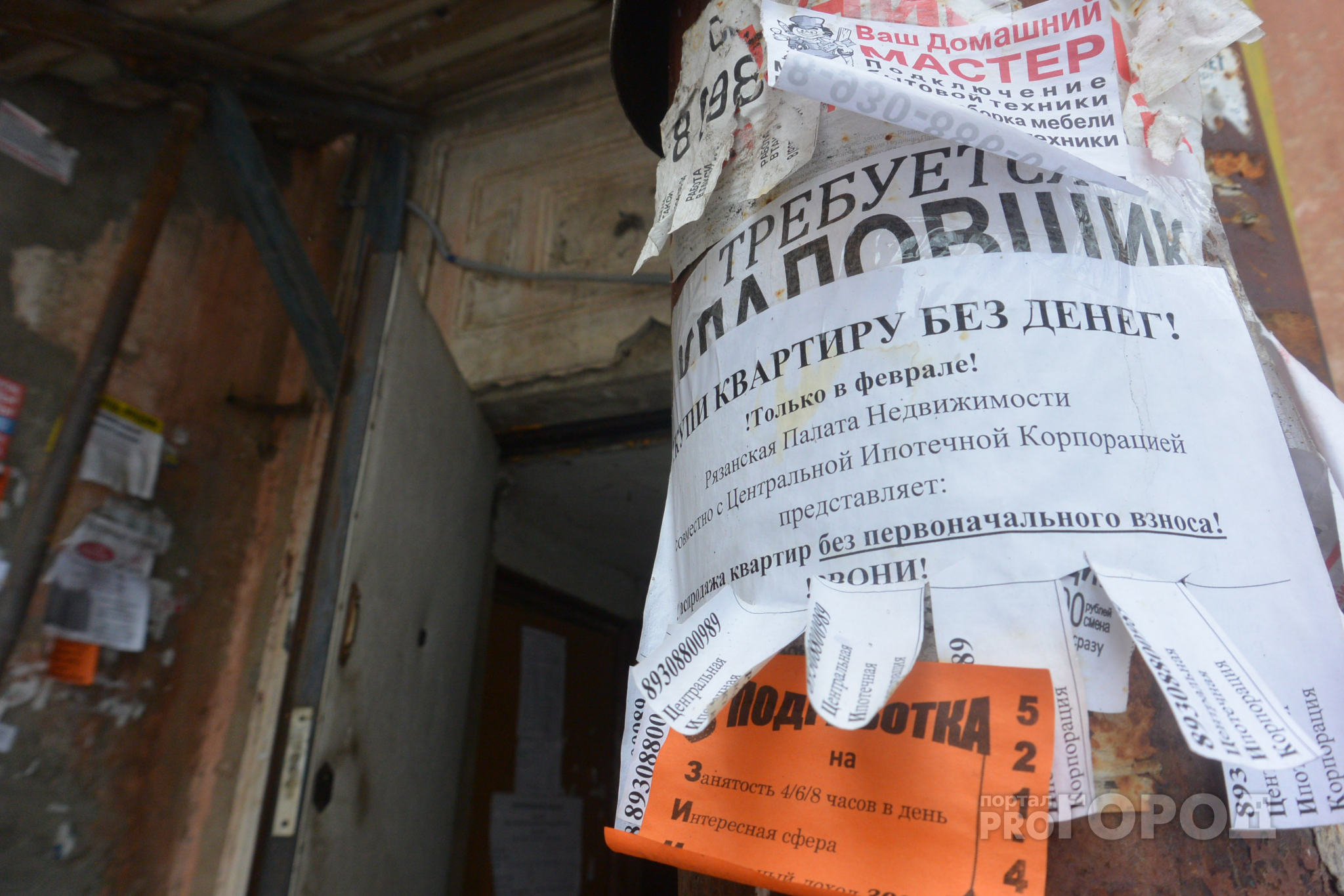 Владимирцам напомнили о серьезных штрафах за расклейку объявлений в неположенных местах