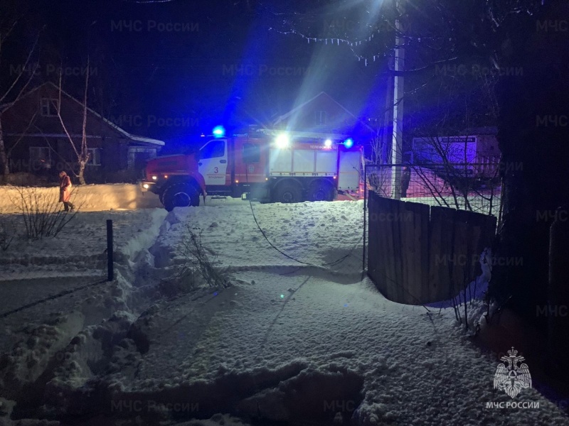 В Собинском районе во время пожара погибла женщина