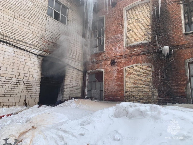 Во Владимирской области произошел пожар на текстильном производстве 