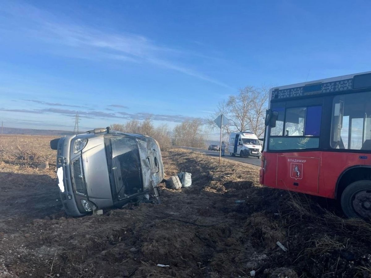 В Суздальском районе в ДТП с рейсовым автобусом пострадали три человека 