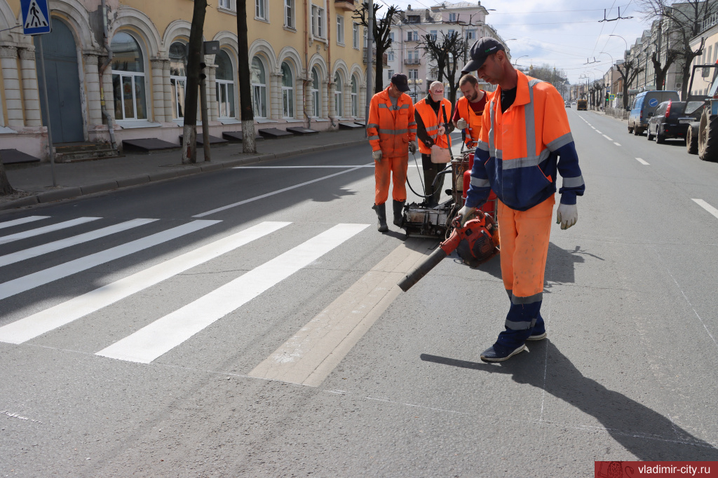 Во Владимире обновят 660 пешеходных переходов 