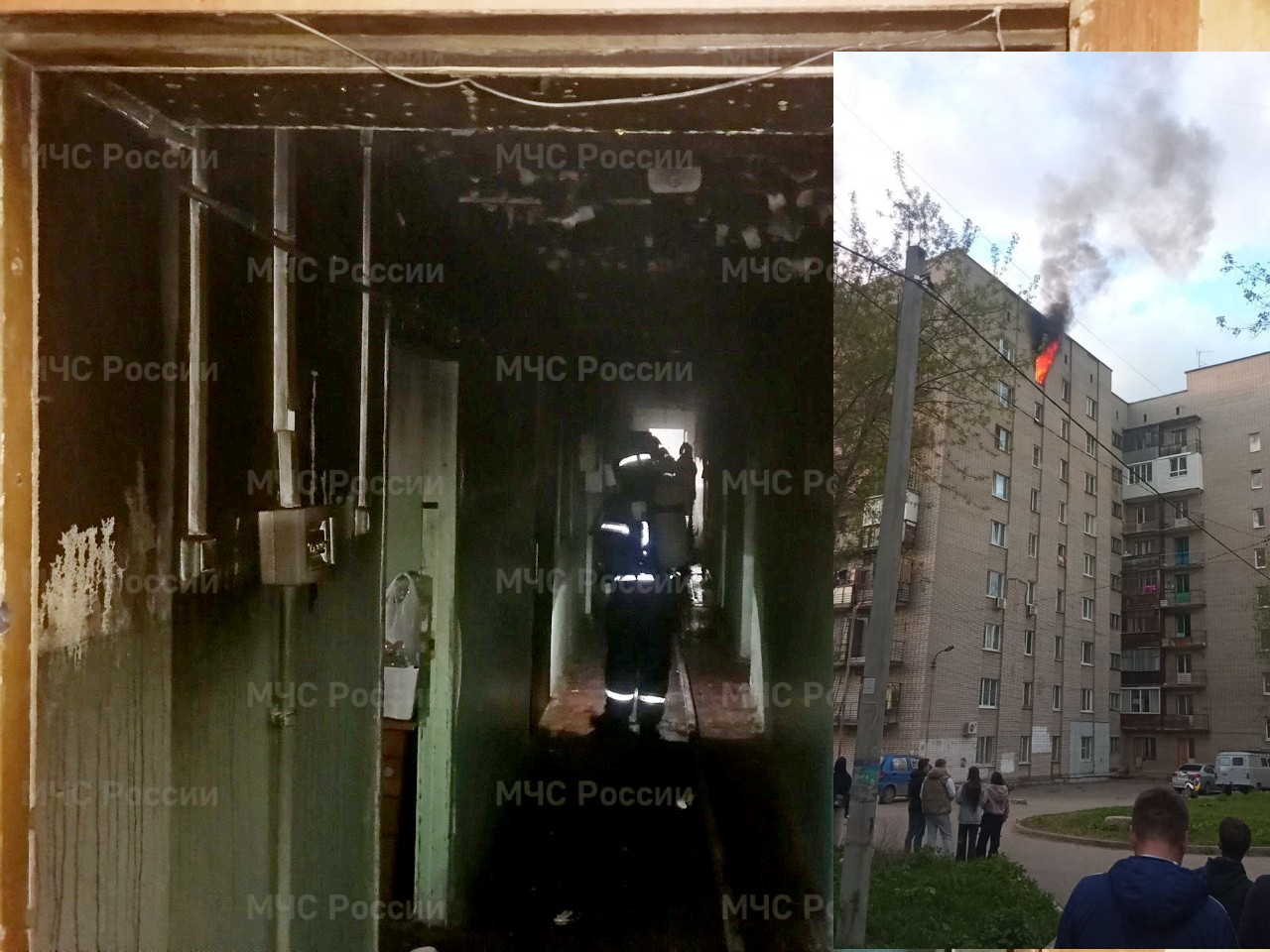 Во Владимире из-за пожара в многоэтажном доме эвакуировали 70 человек