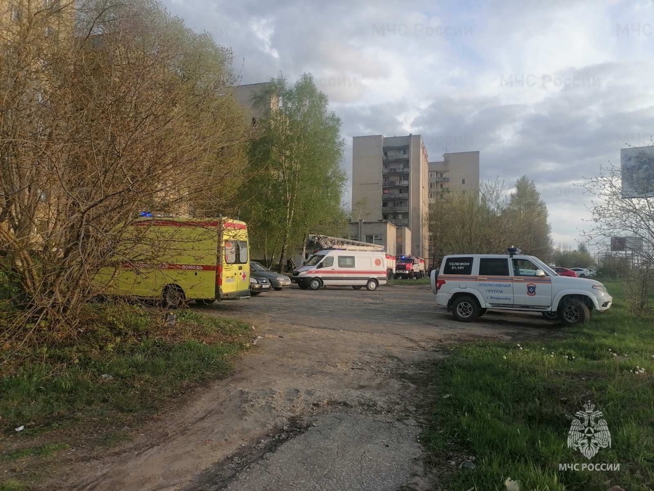 Во Владимире во время пожара эвакуировали несколько десятков человек