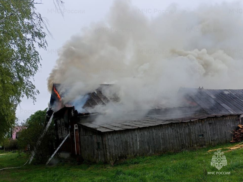 При пожаре во Владимирской области погиб мужчина 