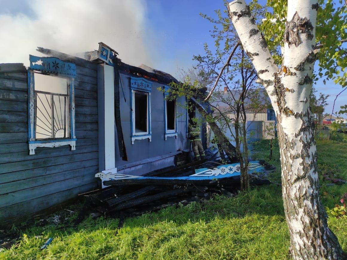 В Гороховецком районе Владимирской области сгорел дом