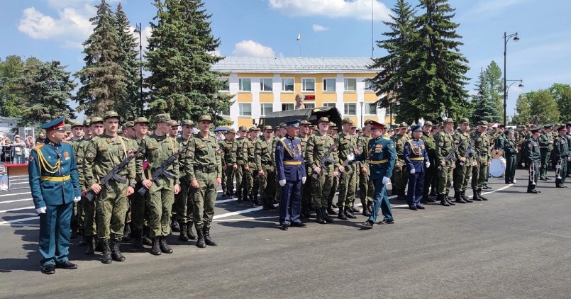 Студенты Военного учебного центра при РГУ нефти и газа приняли присягу в Гороховце