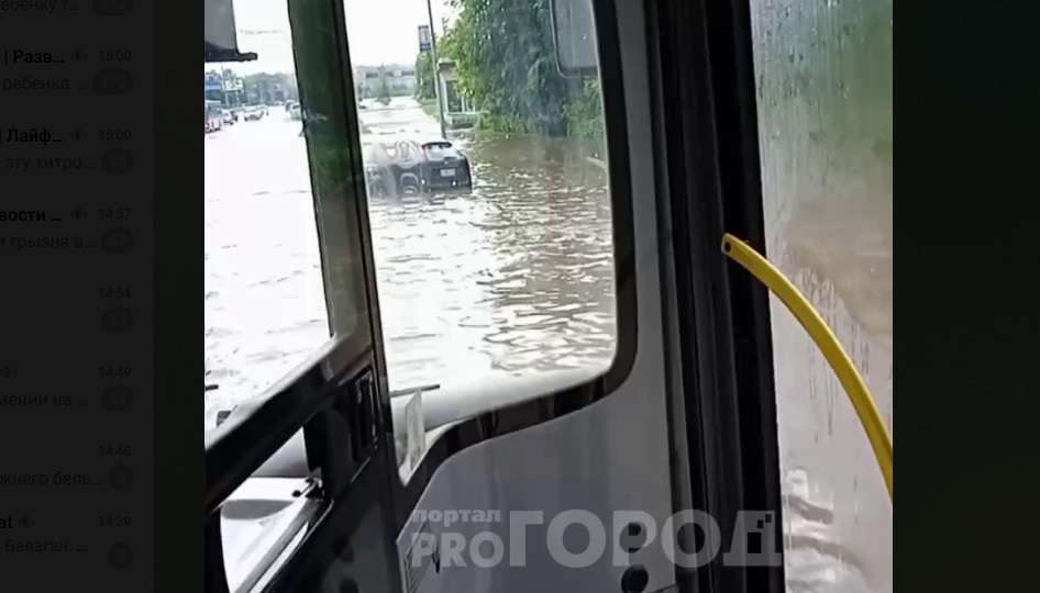 Из-за небывалого ливня во Владимире затопило целые улицы