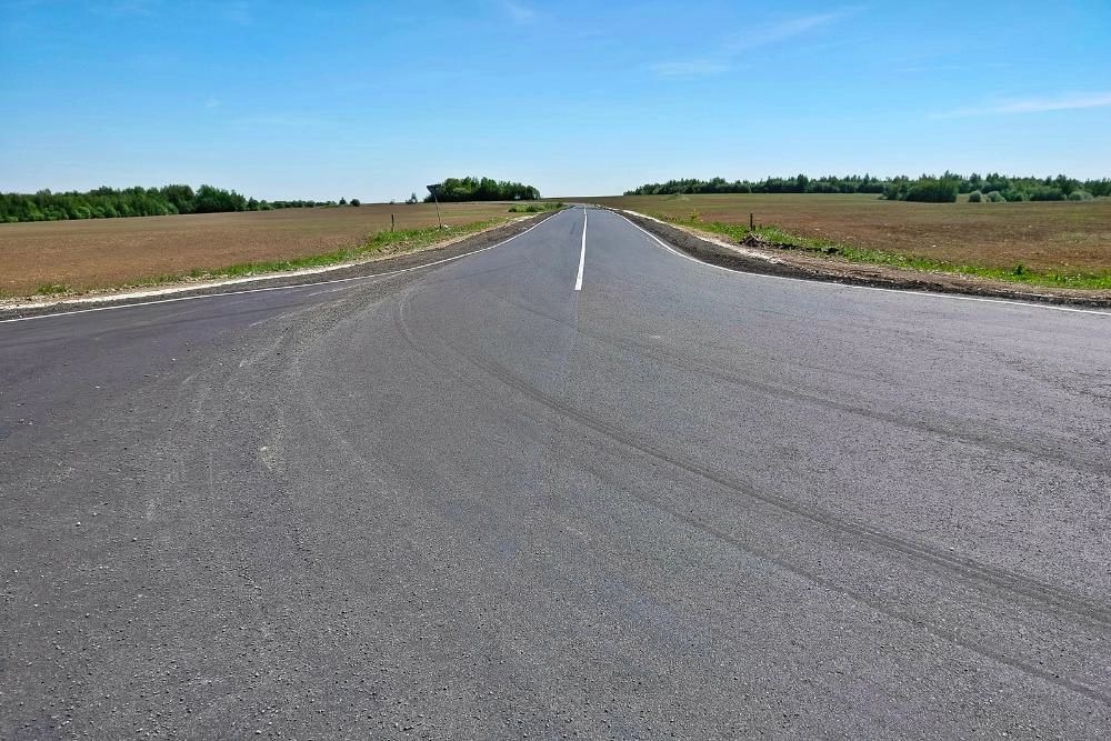 Во Владимирской области завершили ремонт участка автодороги