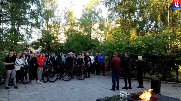 В День памяти и скорби в Гусь-Хрустальном провели велопробег по местам дислокации военных госпиталей