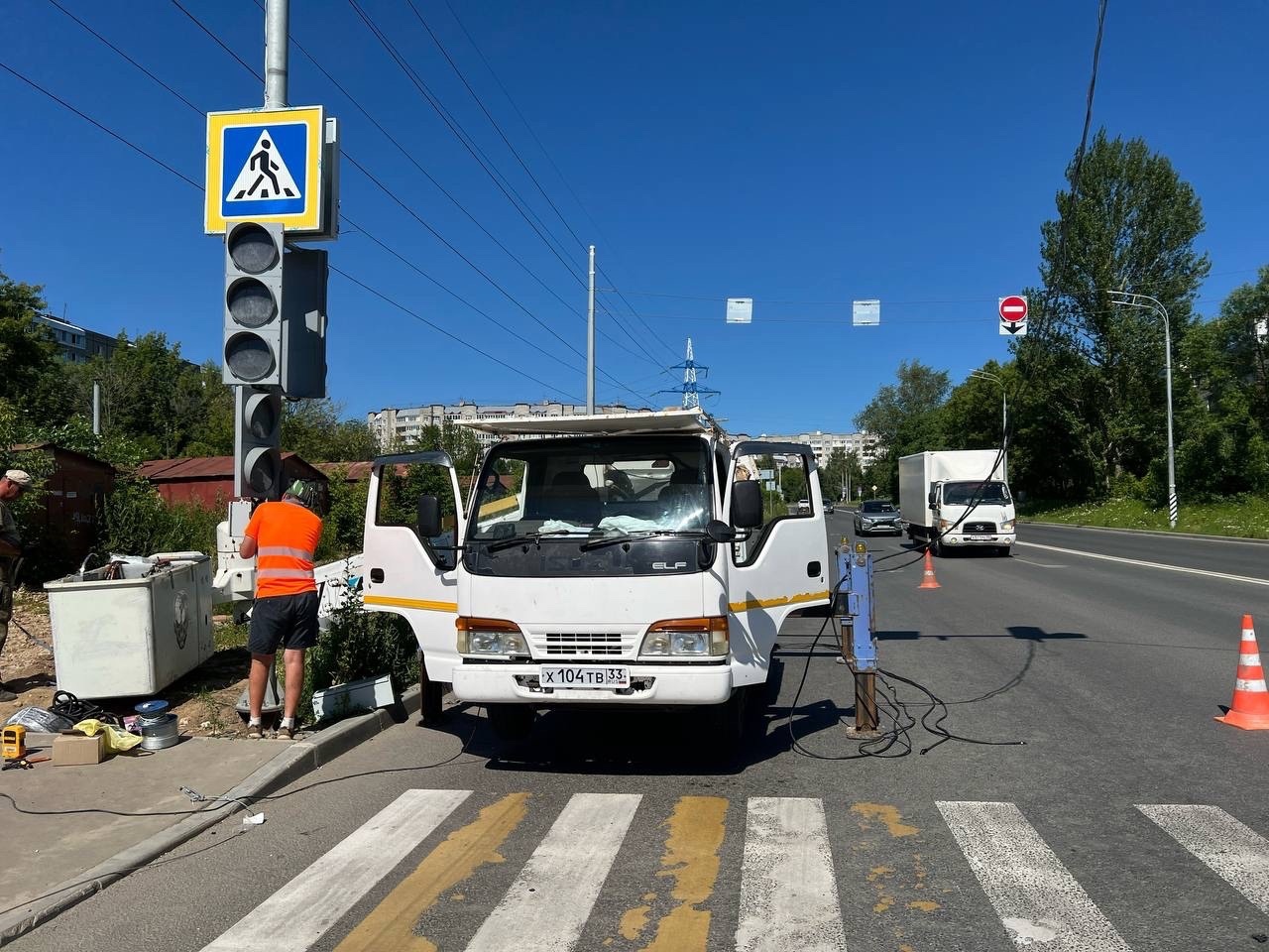 На Рпенском проезде во Владимире установили светофор 