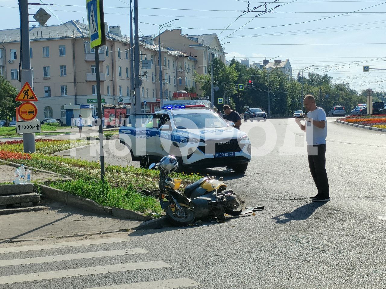 Стали известны подробности жесткого ДТП с мотоциклистом во Владимире 