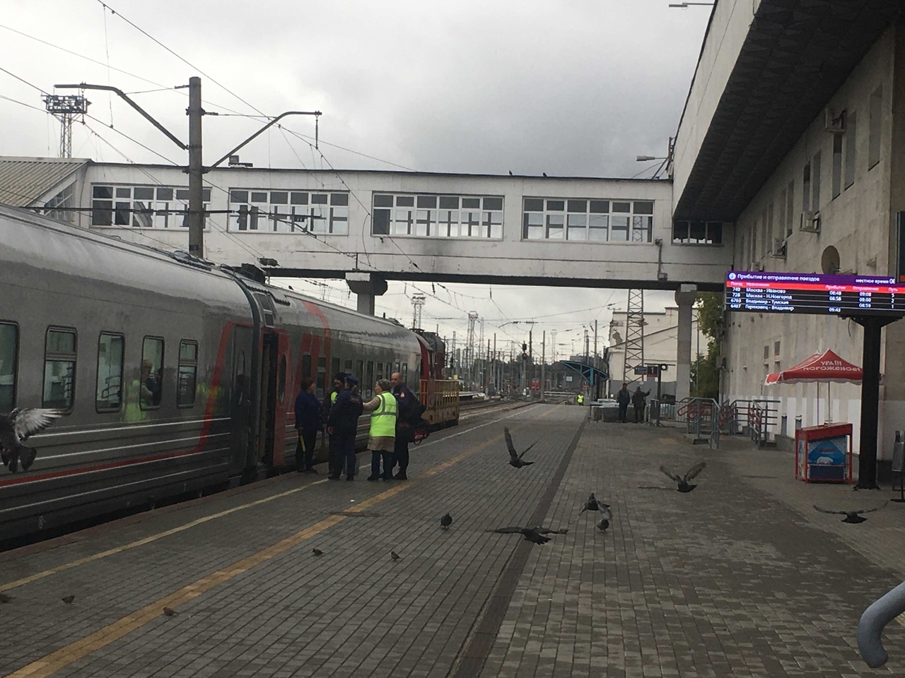 Во Владимире полицейские сняли с поезда нетрезвого хулигана 