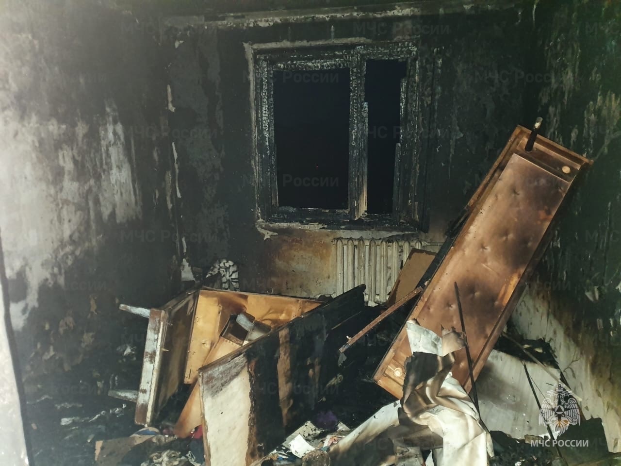 В Собинском районе Владимирской области произошел пожар в многоквартирном доме