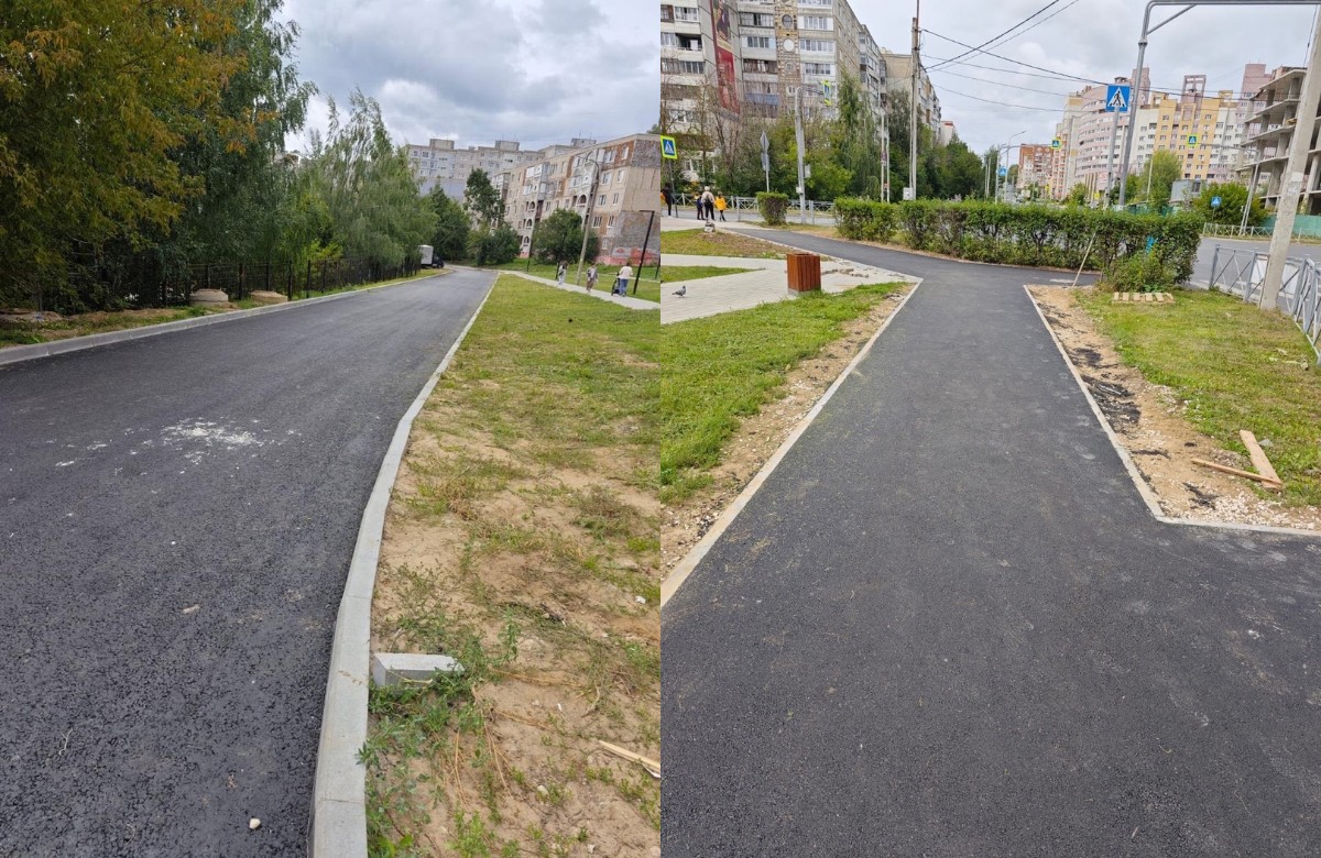 Во Владимире заасфальтировали дорогу на улице Тихонравова до улицы Сперанского 