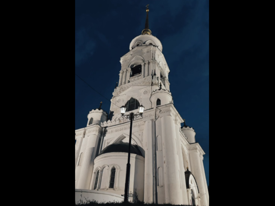 Во Владимире обновили освещение у Успенского собора