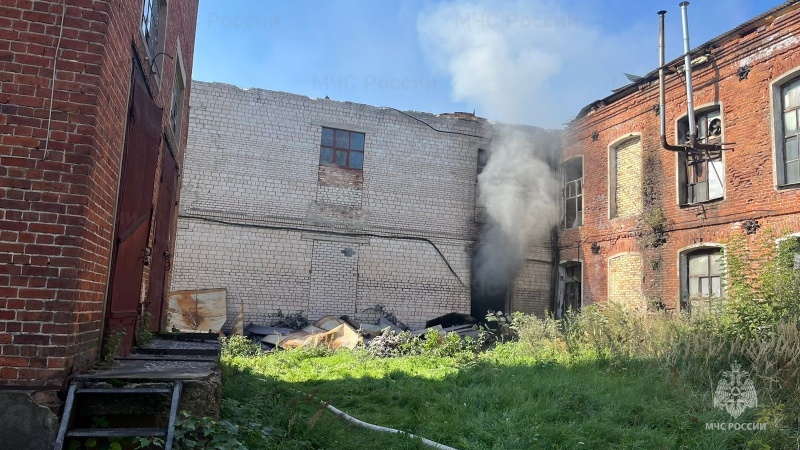 В Камешковском районе загорелось производство