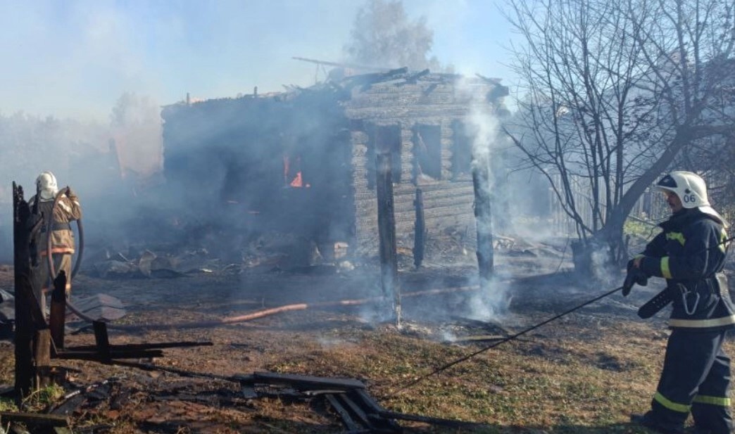 На пожаре в Ковровском районе пострадал житель частного дома