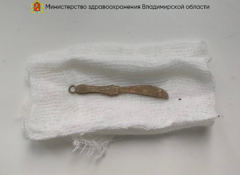 Владимирские врачи спасли 4-летнего ребенка, который проглотил игрушечный кинжал 