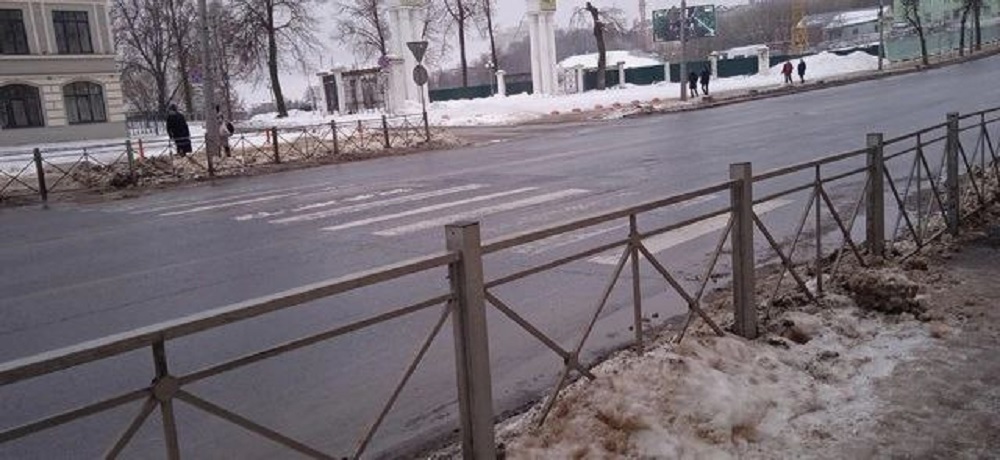 Во Владимире ликвидировали пешеходный переход около стадиона "Торпедо"