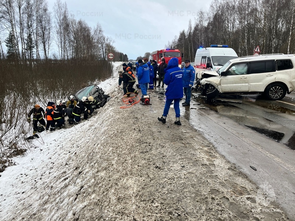 В Суздальском районе столкнулись две легковушки, среди пострадавших - ребенок 
