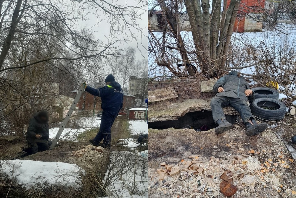 Во Владимире спасатели извлекли бездомного, который застрял в камере теплотрассы 