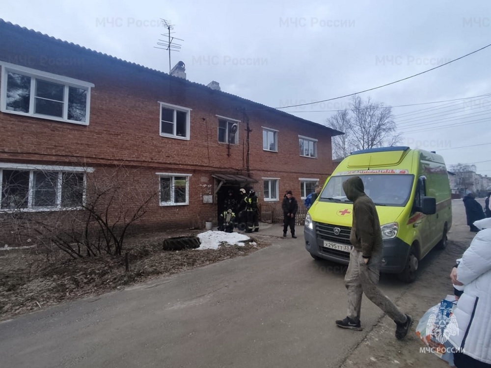 Сотрудники МЧС спасли мужчину из горящего дома в Заклязьменском 