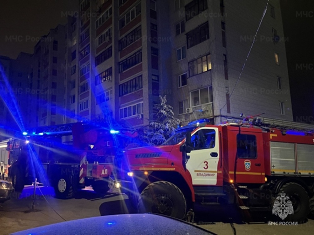 Из горящего дома во Владимире спасли 12 человек 