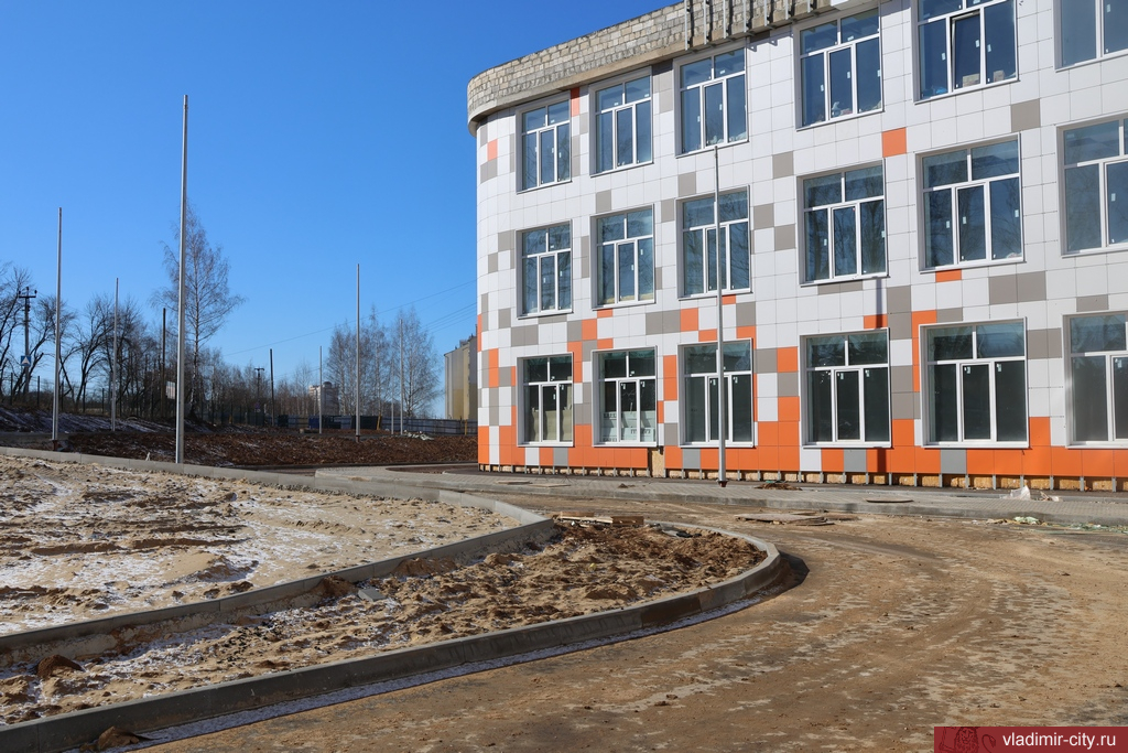 Во владимирском микрорайоне Веризино подходит к финалу стройка новой школы