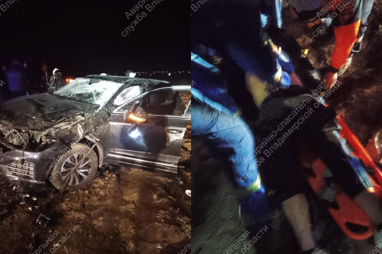 В Суздальском районе из-за аварии потребовалась помощь спасателей