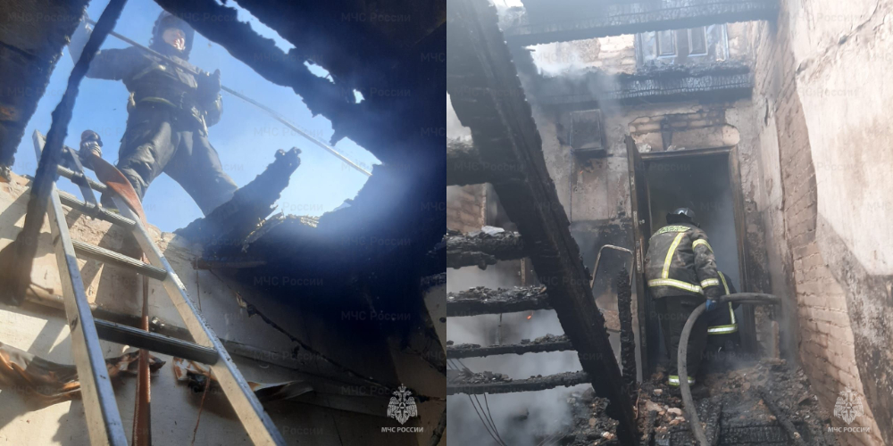 Во Владимирской области пожар уничтожил многоквартирный жилой дом 