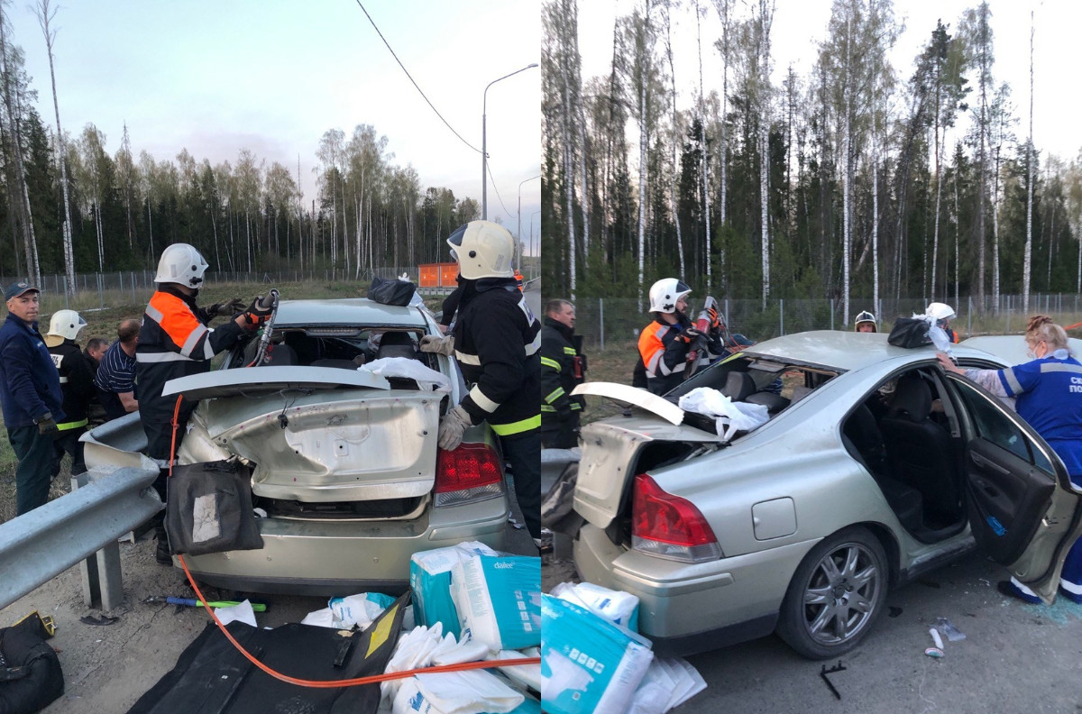Спасатели деблокировали пострадавшего в ДТП на трассе М-12 в Петушинском районе 