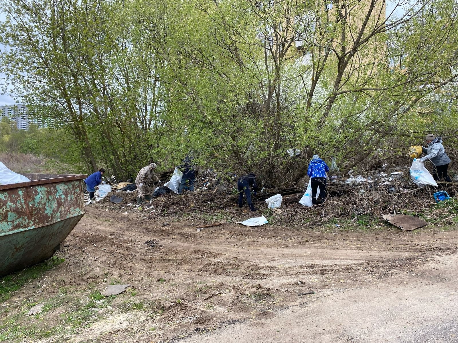 Во Владимире убрали несколько несанкционированных свалок в рамках субботника