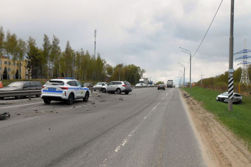 Водитель Mitsubishi пострадал в ДТП на улице Куйбышева во Владимире