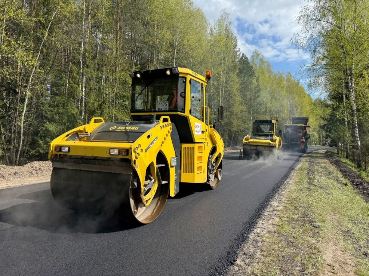 Во Владимирской области отремонтировали 1,2 км между районами
