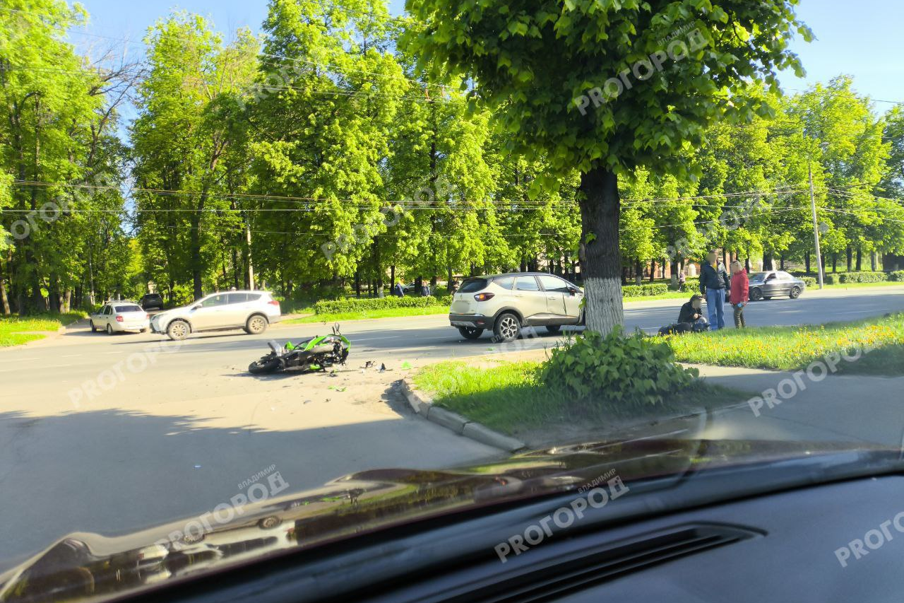 Стали известны подробности ДТП с мотоциклом во Владимире